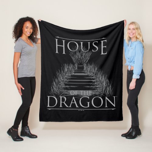 HOUSE OF THE DRAGON  Iron Throne Graphic Fleece Blanket