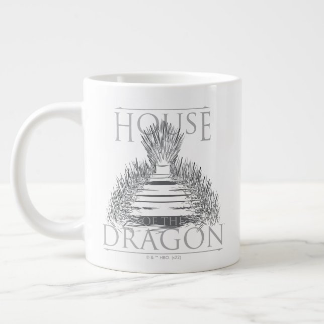 HOUSE OF THE DRAGON | Iron Throne Graphic Giant Coffee Mug (Left)