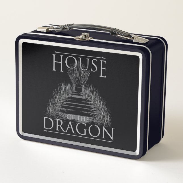 HOUSE OF THE DRAGON | Iron Throne Graphic Metal Lunch Box (Front)