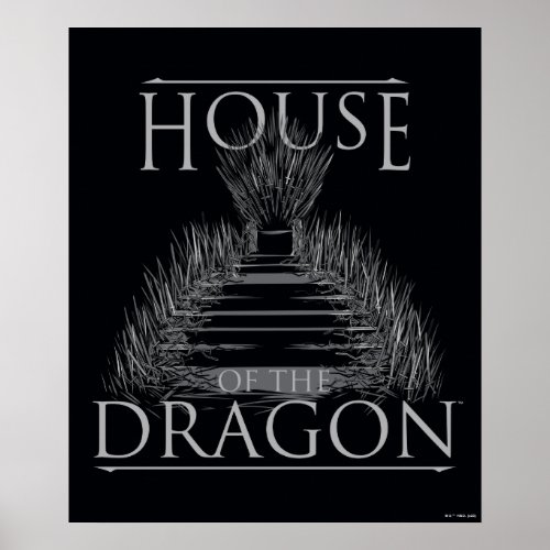 HOUSE OF THE DRAGON  Iron Throne Graphic Poster