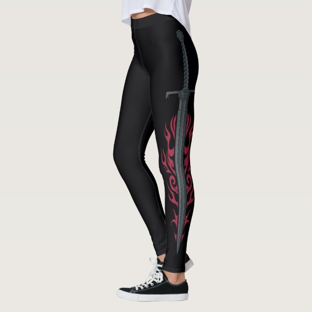 HOUSE OF THE DRAGON | King Viserys Flaming Sword Leggings (Left)