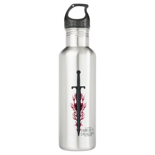 HOUSE OF THE DRAGON  King Viserys Flaming Sword Stainless Steel Water Bottle