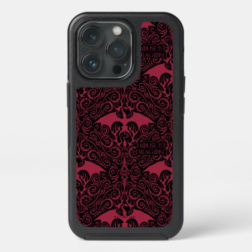 HOUSE OF THE DRAGON  Red Dragon Filigree Pattern iPhone 13 Pro Case