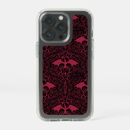 HOUSE OF THE DRAGON  Red Dragon Filigree Pattern Speck iPhone 13 Pro Case