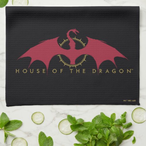 HOUSE OF THE DRAGON  Red Dragon Graphic Kitchen Towel