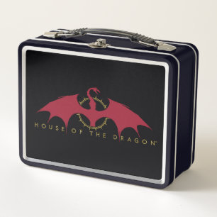 HOUSE OF THE DRAGON Red Dragon Graphic Metal Lunch Box