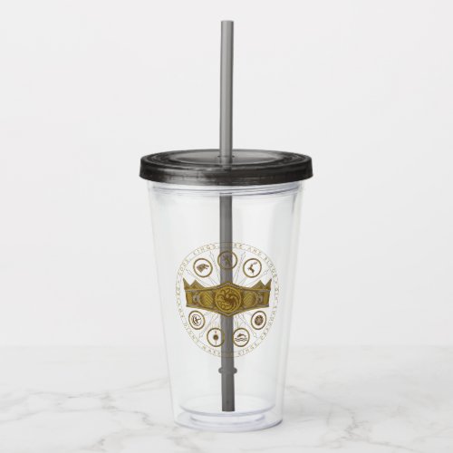 HOUSE OF THE DRAGON  Seven Kingdoms Crown Graphic Acrylic Tumbler