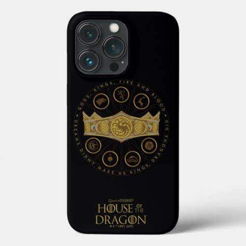 HOUSE OF THE DRAGON  Seven Kingdoms Crown Graphic iPhone 13 Pro Case