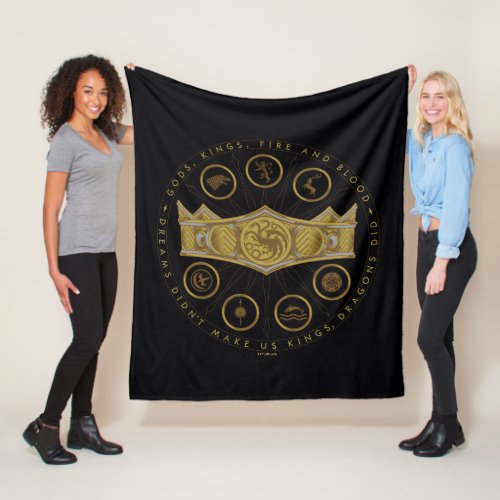 HOUSE OF THE DRAGON  Seven Kingdoms Crown Graphic Fleece Blanket