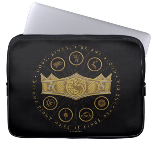 HOUSE OF THE DRAGON  Seven Kingdoms Crown Graphic Laptop Sleeve