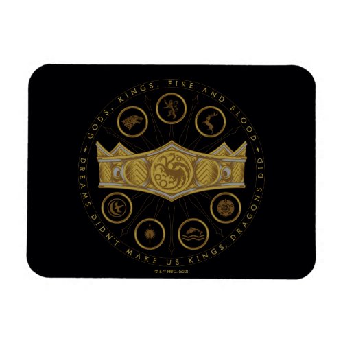 HOUSE OF THE DRAGON  Seven Kingdoms Crown Graphic Magnet