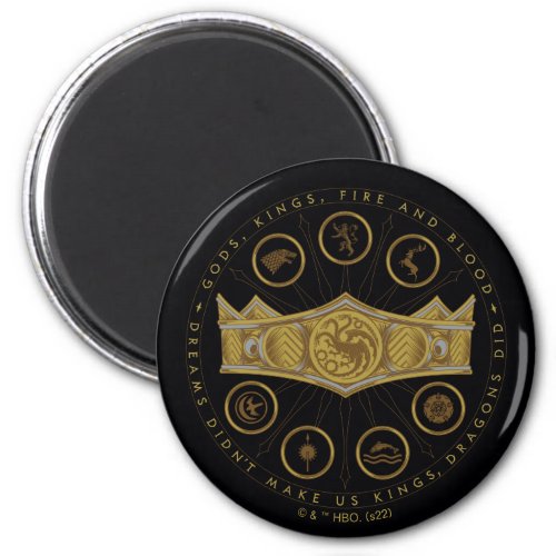 HOUSE OF THE DRAGON  Seven Kingdoms Crown Graphic Magnet