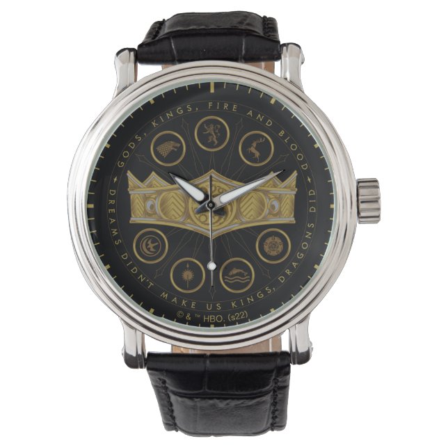 HOUSE OF THE DRAGON | Seven Kingdoms Crown Graphic Watch (Front)