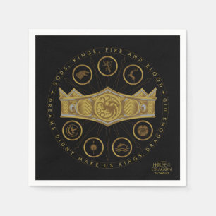 HOUSE OF THE DRAGON Seven Kingdoms Crown Napkins