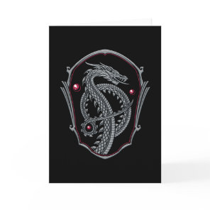 HOUSE OF THE DRAGON | Silver Dragon Badge Card