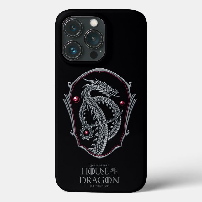 HOUSE OF THE DRAGON | Silver Dragon Crest Case-Mate iPhone Case (Back)