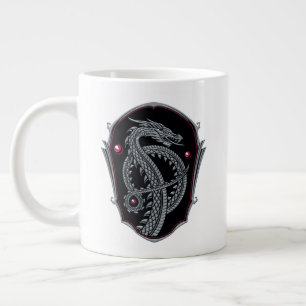 HOUSE OF THE DRAGON Silver Dragon Crest Giant Coffee Mug