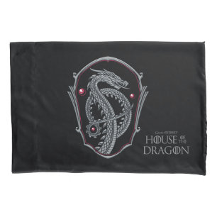 HOUSE OF THE DRAGON Silver Dragon Crest Pillow Case