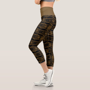 HOUSE OF THE DRAGON Targaryen Stripe Pattern Capri Leggings