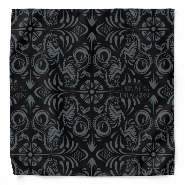 HOUSE OF THE DRAGON | Velaryon Diamond Pattern Bandana (Front)