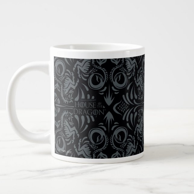 HOUSE OF THE DRAGON | Velaryon Diamond Pattern Giant Coffee Mug (Left)