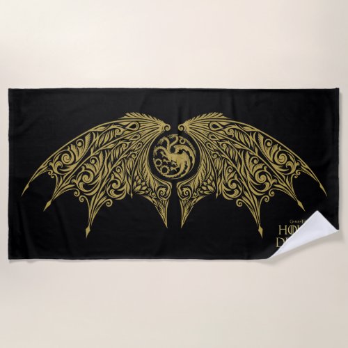 HOUSE OF THE DRAGON  Winged Targaryen Crest Beach Towel