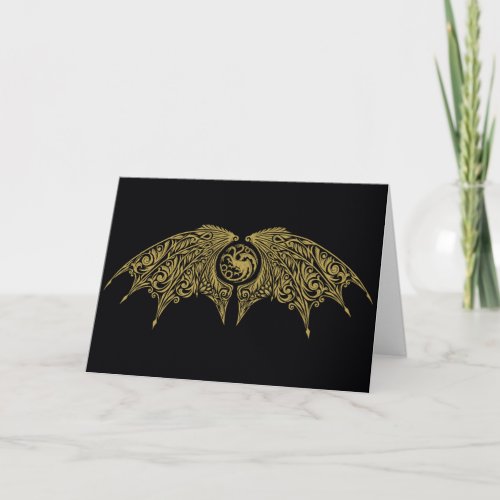 HOUSE OF THE DRAGON  Winged Targaryen Crest Card