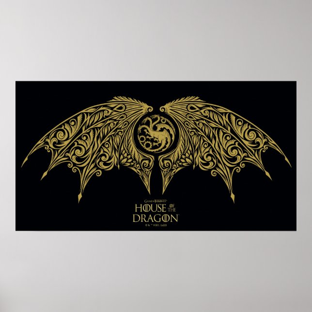 HOUSE OF THE DRAGON | Winged Targaryen Crest Poster (Front)