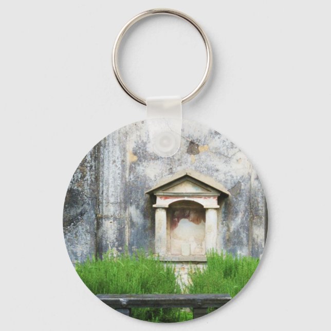 House of the Small Pagan Fountain Keychain (Front)