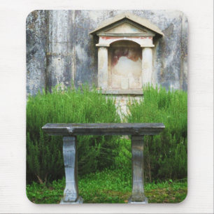 House of the Small Pagan Fountain Mouse Pad