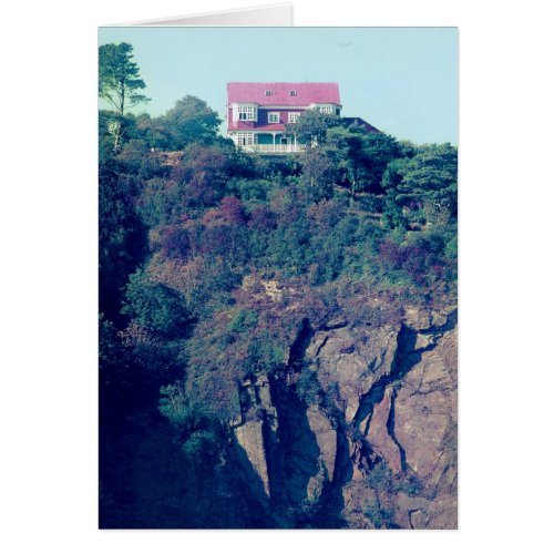 House on a Cliff Tenby Wales UK Late 70s