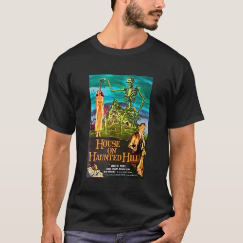 House On Haunted Hill Horror Film Tee Shirt