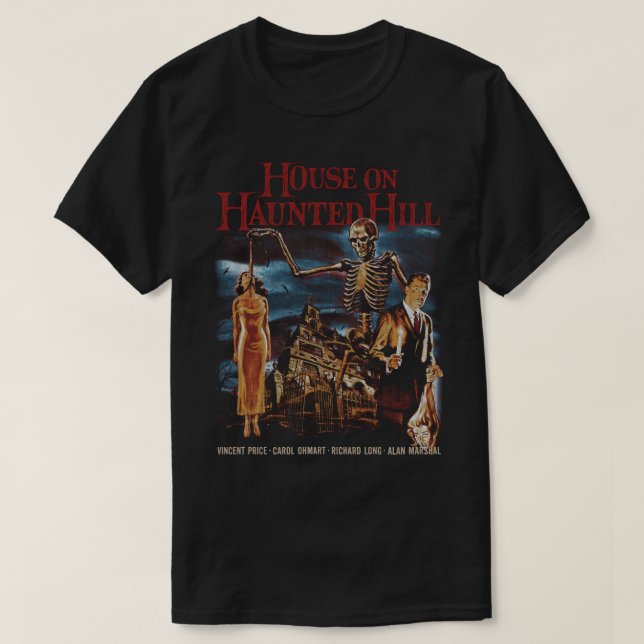 House on Haunted Hill T-Shirt (Design Front)