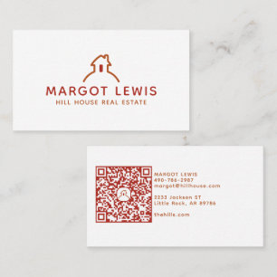 House On Hill Logo Real Estate or Housing Complex Business Card