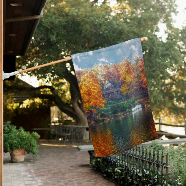 House on the Lake Flag (In SItu)