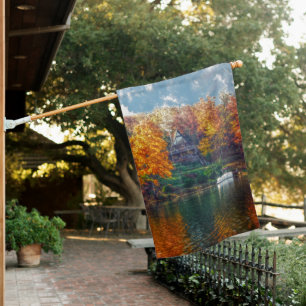 House on the Lake House Flag