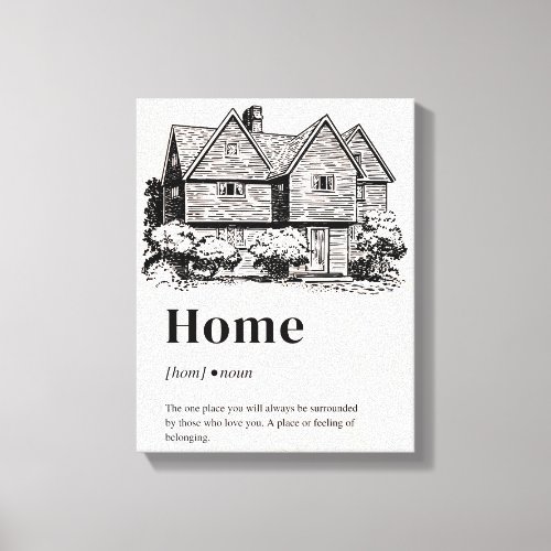 House Over Home Canvas Print