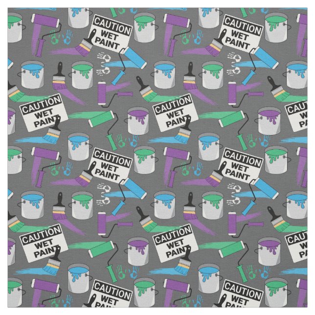 House Painter and Decorator Patterned Fabric (Swatch)