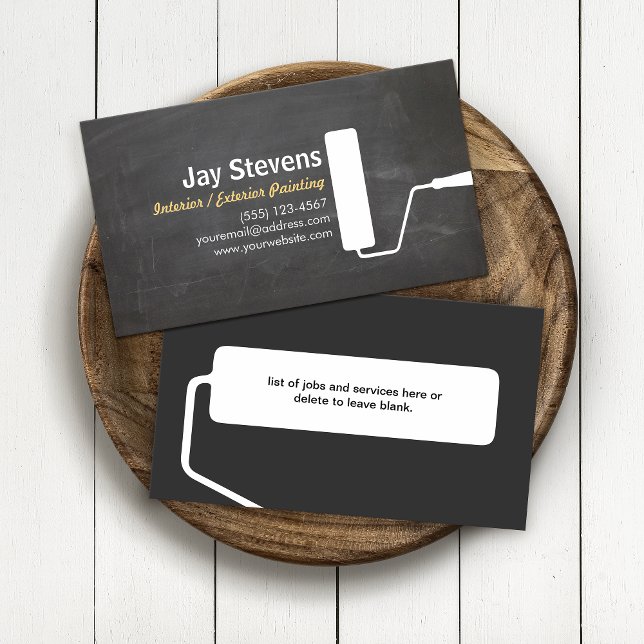 House Painter Black Painting Business Business Card (Creator Uploaded)