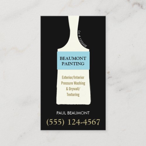 House Painter Brush Business Card