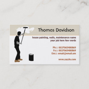 house painter business card