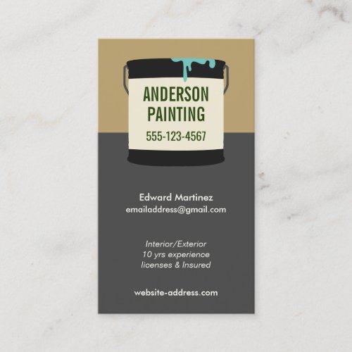 House Painter  Business Card