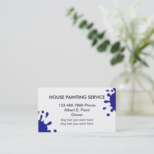 House Painter Business Cards Zazzle