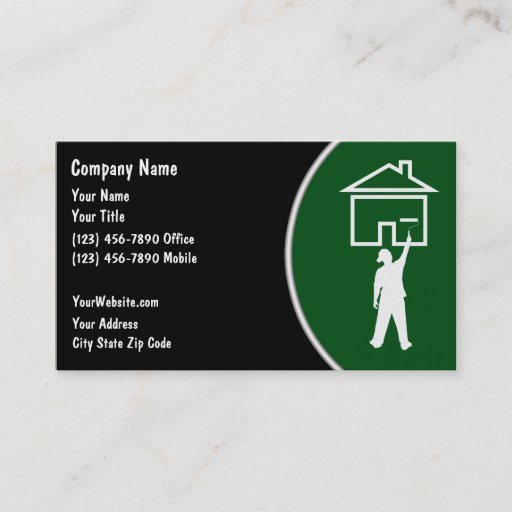 Customizable House Painter Business Cards