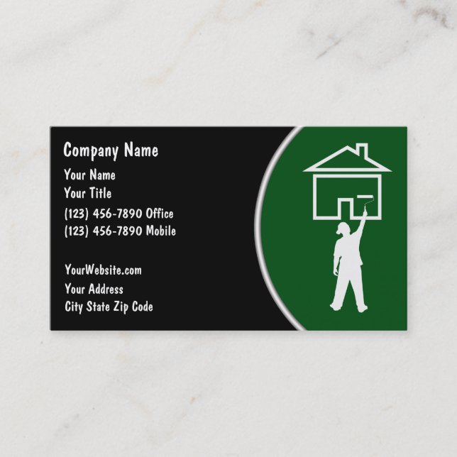 House Painter Business Cards (Front)
