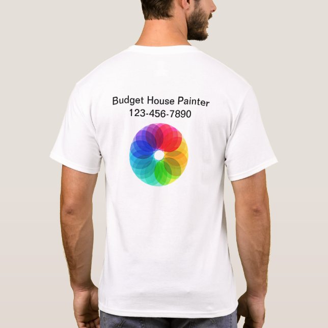 House Painter Business Logo Work Shirts (Back)