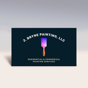 House Painter Color Wheel Paint Brush Business  Business Card