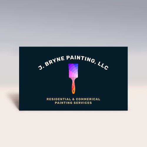 House Painter Color Wheel Paint Brush Business  Business Card