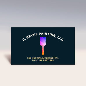 House Painter Color Wheel Paint Brush Business  Card