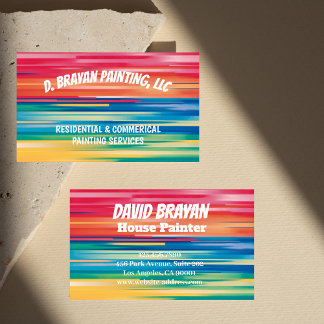 House Painter Colorful Paint Business Card